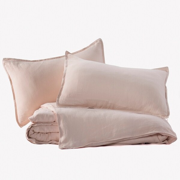 Stone Washed French Linen Pillow Sham 20x26 Inches 2Pcs