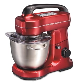 Hamilton Beach 4 Qt. 7-Speed Tilt Head Stand Mixer Red