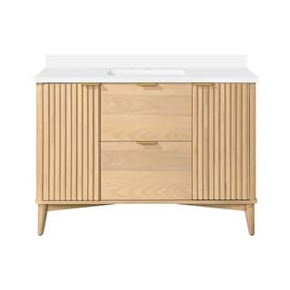 Ove Decors Gabi 48 in. Single Sink Bathroom Vanity in Rustic Ash