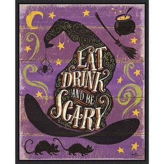 Amanti Art Fright Night II Framed Canvas Wall Art