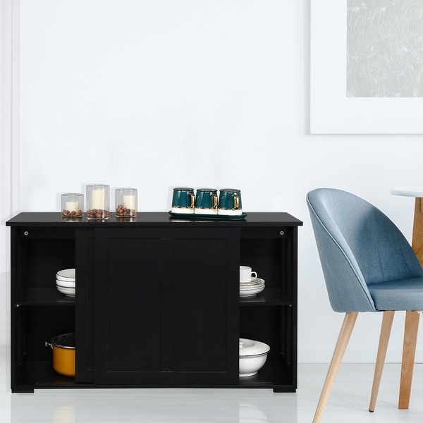 Double Sliding Door Sideboard Porch Cabinet