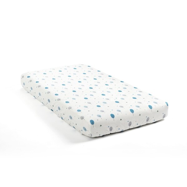 Lush Decor Dinosaurs Roar Allover Trees Soft Micro Plush Fitted Crib Sheet - 52"x 28"