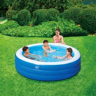 Blue Wave Inflatable Round Family Pool - One-size
