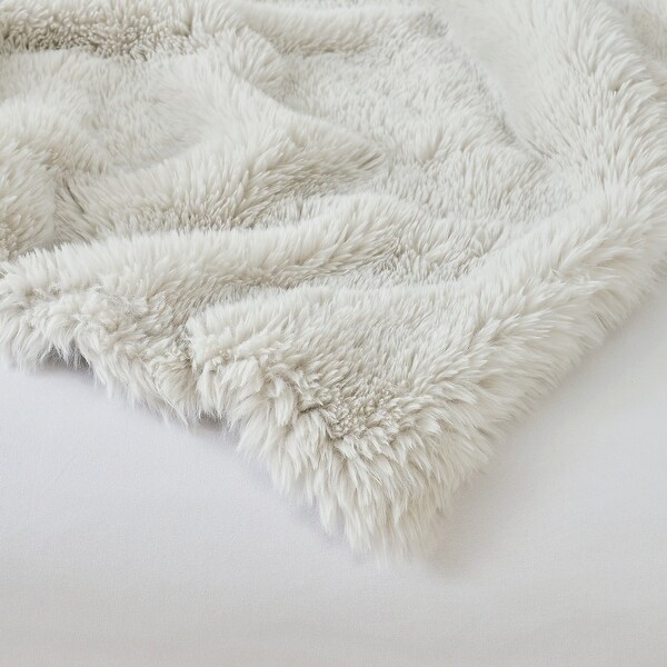 Shaggy Long FauxFur Throw Blanket