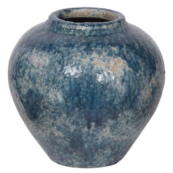 A&B Home Firth Blue Glazed Small Vase