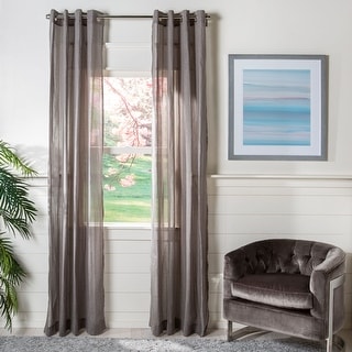 SAFAVIEH Makena Sheer Window Curtain Panel
