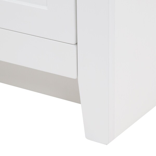 Spring Mill Cabinets 18" Wyre 1-Door Bathroom Vanity With White Sink Top