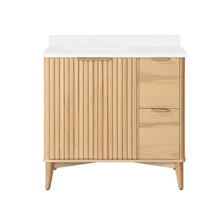 Ove Decors Gabi 36 in. Single Sink Bathroom Vanity in Rustic Ash