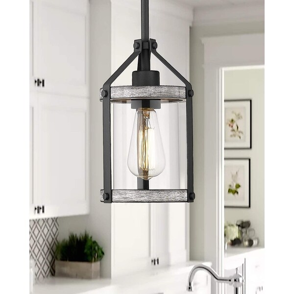 Vintage pendant lights kitchen island wood