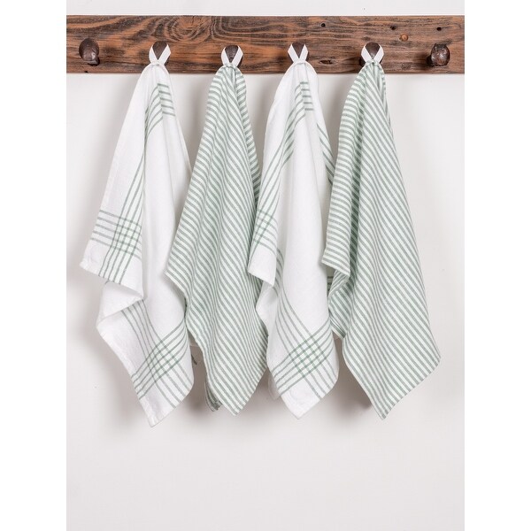 Monoco Relaxed Casual Kitchen Towels, Set of 4
