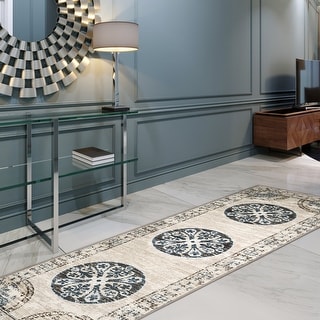 Superior Lani Printed Non-Slip Washable Indoor Area Rug