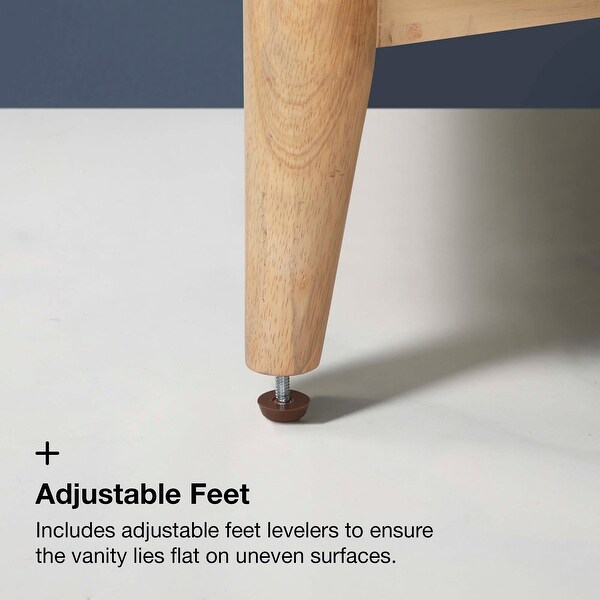 Ove Decors Gabi 60 in. Double Sink Bathroom Vanity in Rustic Ash