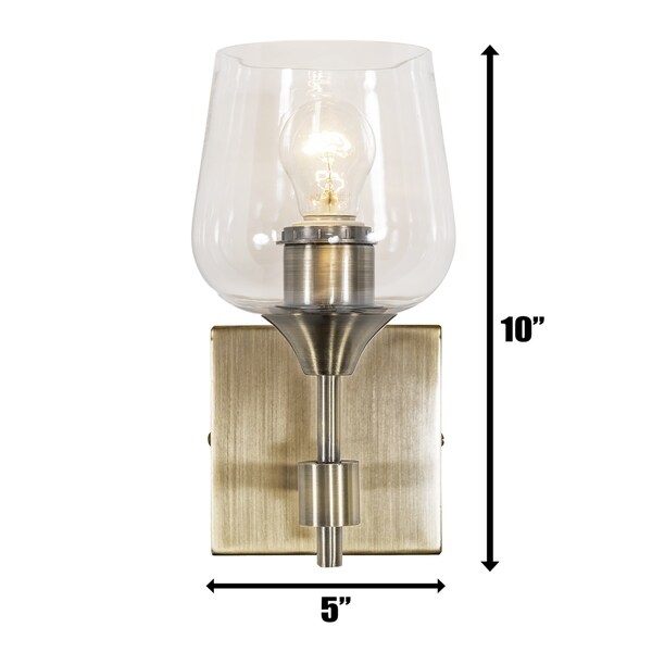 Margaux 1-light Antique Brass Bath Light