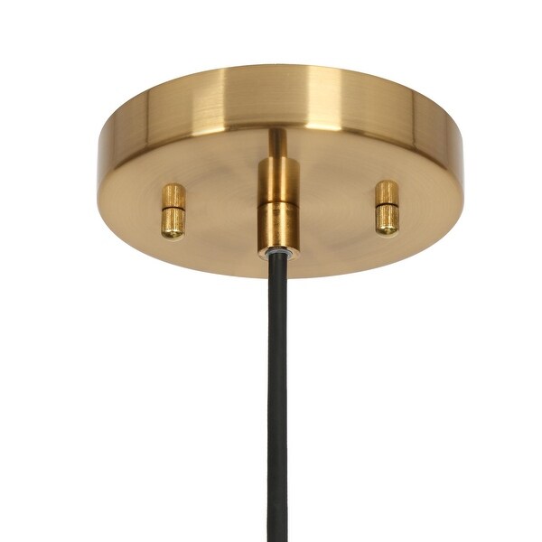 1-Light Modern Glass Kitchen Island Pendant Lighting for Dining Room - 6.5"x6.5"x6.5"