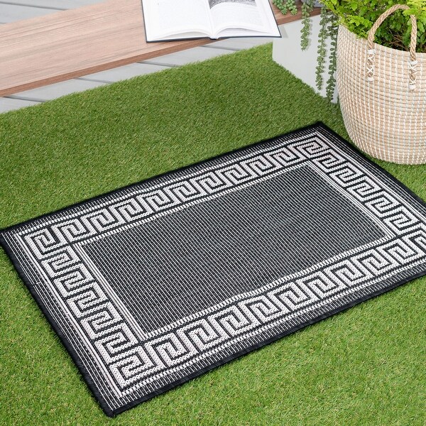 Exo Coastal Border Indoor/Outdoor Area Rug
