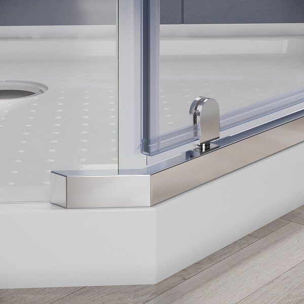 ELEGANT Neo-Angle Shower Doors 38" W x 38" D x 72" H Pivot Shower Door