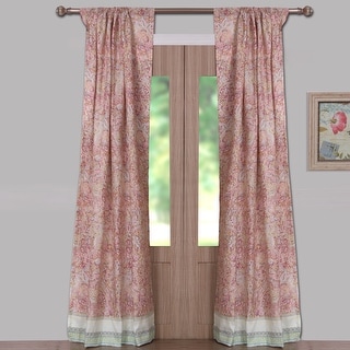 Barefoot Bungalow Palisades Pastel Window Panels (Set of 2 Panels) - 84 inches L
