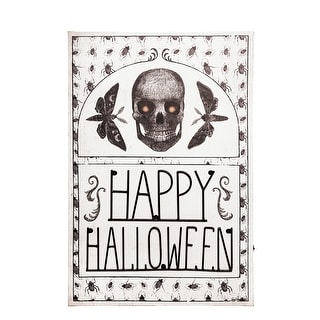 15.75" x 23.75" Happy Halloween Light-Up LED Wall Art