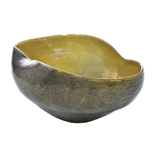 Prismatic Hand Blown Art Glass Bowl