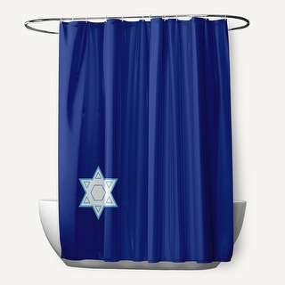 Star's Corner Geometric Print Shower Curtain