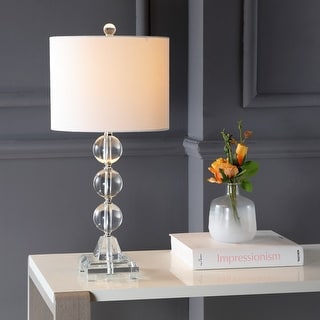 SAFAVIEH Lighting 24-inch Fiona Crystal Table Lamp (Set of 2) - 11"x11"x23.5"