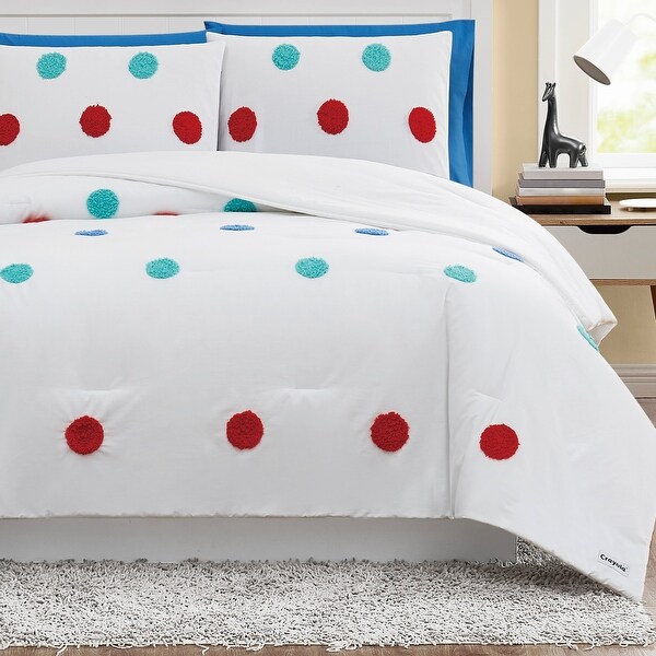 Crayola Fuzzy Dot Cotton Comforter Set