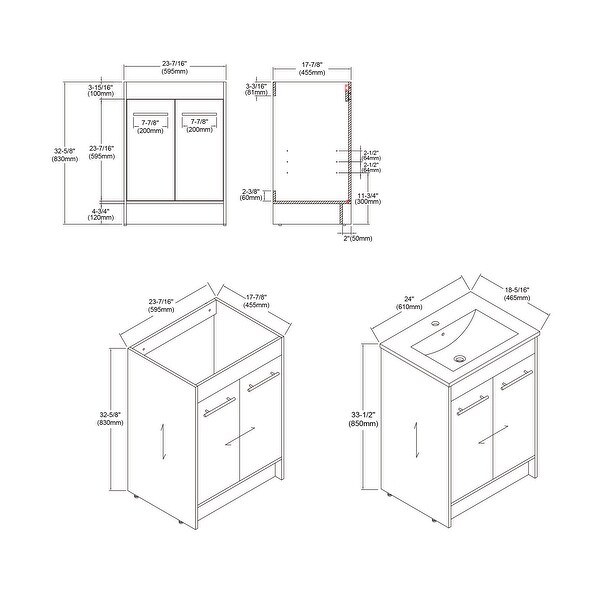 Kay Oak Natural Vanity Kit (Assembly Required)