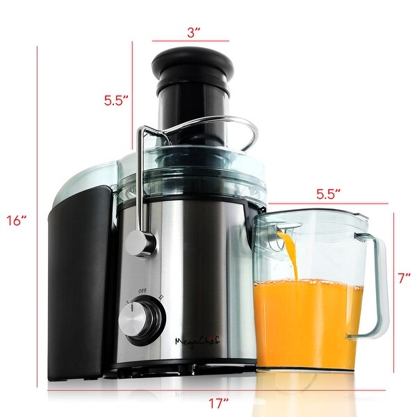 Wide Mouth Stainless Steel 2 Speed Centrifugal Juicer