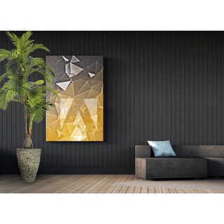 Artificial 97.5-inch Tall Palm Tree in Fiberstone Pot - 97.5"