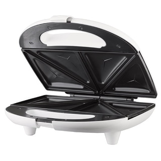 Brentwood TS-240W Non-Stick Compact Dual Sandwich Maker, White