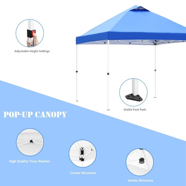 Ainfox Gazebo Tent Canopy Tent Pop-Up Canopy Folding Shelter for Wedding Party