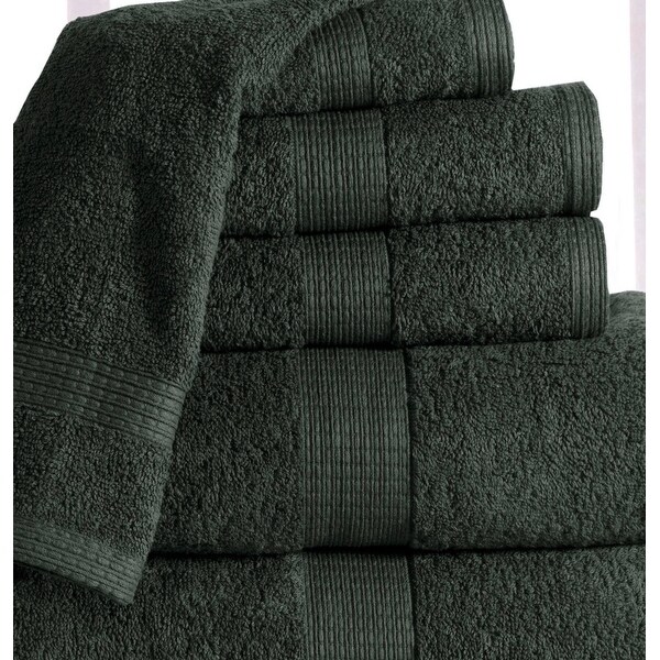 Extrasoft and Absorbent Solid Colored Cotton 6-piece Towel Set