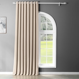 Exclusive Fabrics Extra Wide Blackout Grommet 120-inch Curtain (1 Panel) - 120 x 100