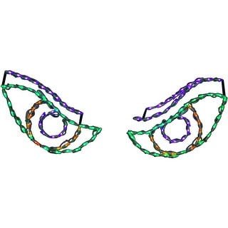 Haunted Hill Farm Halloween Indoor/Outdoor Scary Eyes LED Light (23 in. W x 22 in. H)