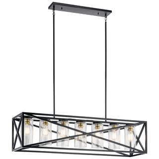Kichler Lighting Moorgate Collection 7-light Black Linear Chandelier