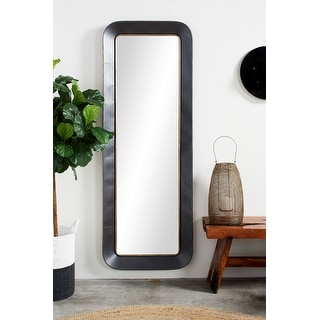 Grey Iron Industrial Wall Mirror 70 x 25 x 3 - 25 x 3 x 70