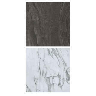 Opaline Raven Peel & Stick Floor Tile Bundle