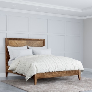 Abbyson Retro Mid-century Wooden Platform Bed