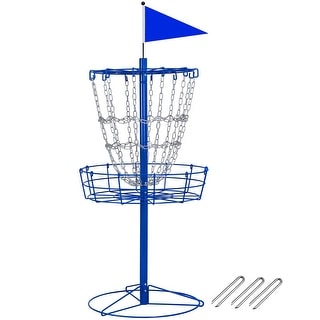 Yaheetech 12-Chain Disc Golf Basket Portable Metal Disc Golf Target