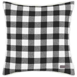 Eddie Bauer Cabin Plaid Black & White Throw Pillow
