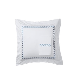 600 Thread Count Rope Embroidered Sham Cover/Pilowcase Set