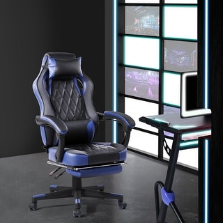 Porch & Den Ergonomic Faux Leather Racing Style Gaming Chair