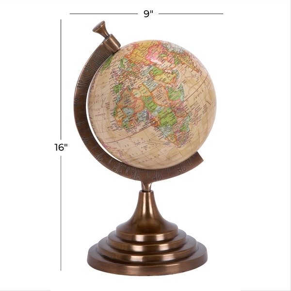 Copper Aluminum Traditional Globe 16 x 9 x 8 - 9L x 8W x 15.65H