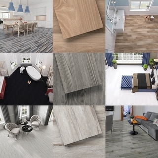 Lucida Peel and Stick Vinyl Floor Tiles Wood Look Planks