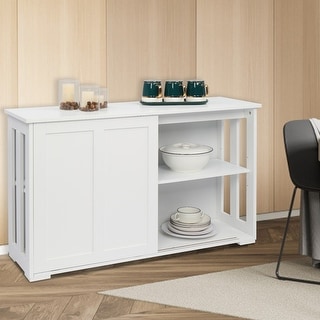 Double Sliding Door Sideboard Porch Cabinet