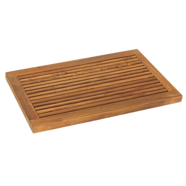 Bare Decor Dasha Teak Bath Mat