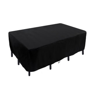 90" Waterproof Patio Furniture Cover, Black - 90 in
