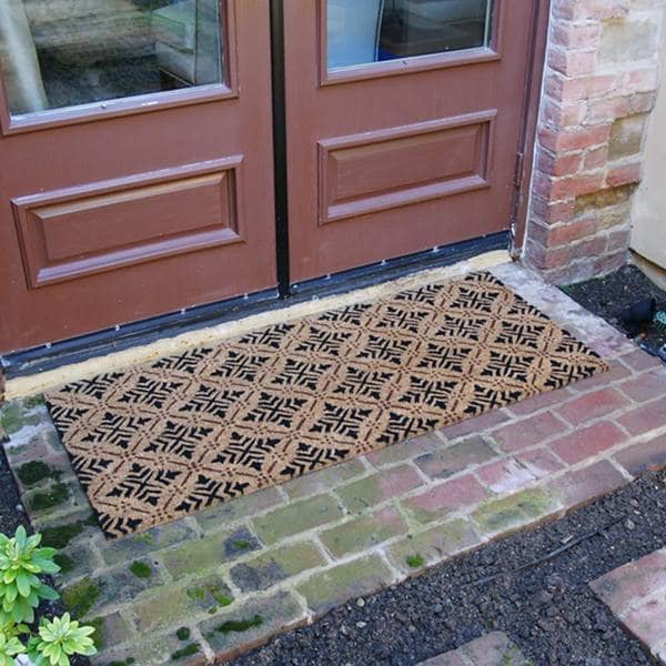 Rubber-Cal "Classic Fleur de Lis French Matting" Doormat, 24 by 57-Inch