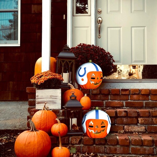 NFL Indianapolis Colts Ceramic Pumpkin Helmet