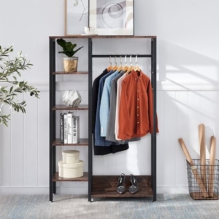 VECELO Open Wardrobe Armoire Closet - 55*35.4*11.6